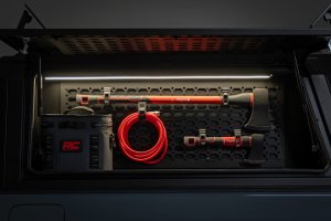 Jeep Gladiator JT Bed Cap Molle Panel Side Storage Bin - Driver's Side - Rough Country - '20-'26